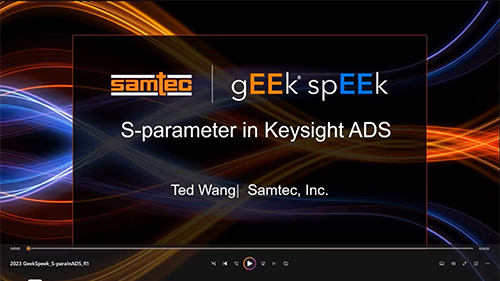 网络研讨会：如何将S参数引入仿真工具