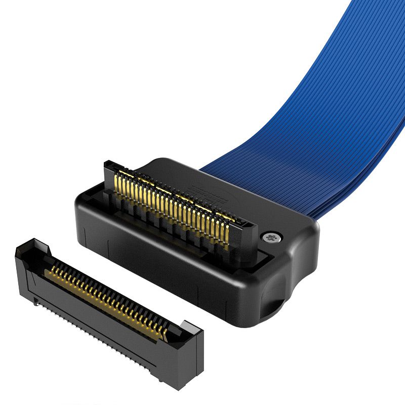 Q Rate® 细长型高速电缆和连接器产品系列图片